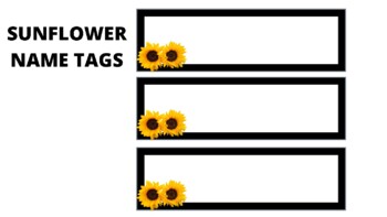 Preview of Sunflower Classroom Must Haves