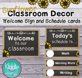 Sunflower Classroom Welcome and Schedule Posters