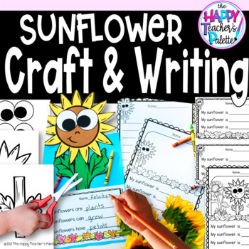 Preview of Sunflower Craft and Writing Activity