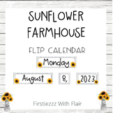 Sunflower Farmhouse- Flip Calendar | Calendar Time | NEUTR