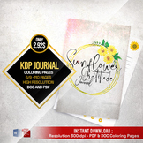 Sunflower Graditude Journal With Motivation Quotes Promote