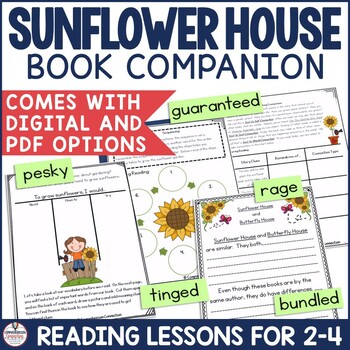 Preview of Sunflower House by Eve Bunting Book Activities and Plants Lapbook