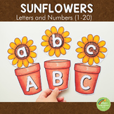 Sunflower Letters and Number Cards