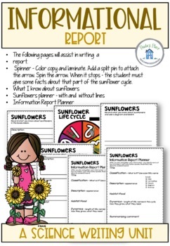 Sunflower Life Cycle Activities and Worksheets | TpT