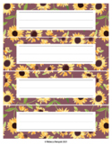 Sunflower Name Plates