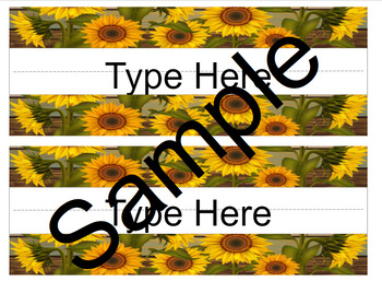 Education/Childcare Name Badge - Sunflowers