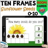 Sunflower Seed Ten Frame Subitizing BOOM Card Math Digital