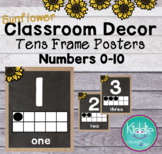 Sunflower Theme Classroom Decor Tens Frames Numbers