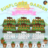 Sunflower garden, Plant pots, Ten frame template, Ten fram