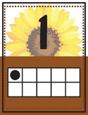 Sunflower number cards
