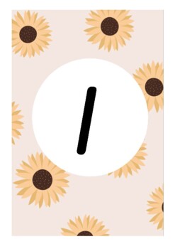 Preview of Sunflower number display (1-20)
