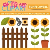 Sunflowers Clip Art (Digital Use Ok!)