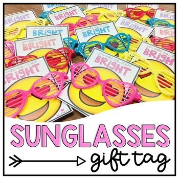 Preview of Sunglasses Gift Tags-Freebie!