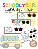Sunglasses Gift Tag: School Year *Personalize it!