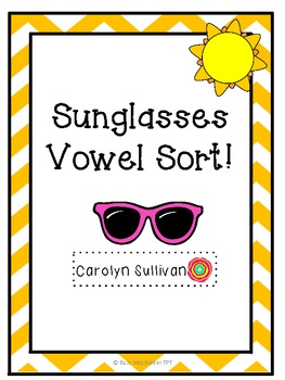 Preview of Sunglasses Vowel Sort Freebie