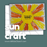 Sunlight Burst Craft | PDF, PNG, Editable | Preschool, Kin