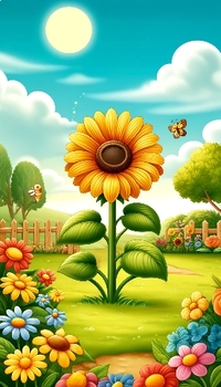 Preview of Sunny Delight: Sunflower Poster