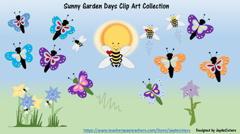Preview of Sunny Garden Days Clip Art Collection: Original Clip Art by JaydeSisters
