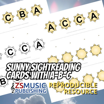 Preview of Sunny Sight Reading Cards with A-B-C - 84 cards total!