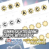 Sunny Sight Reading Cards with A-B-C - 84 cards total!
