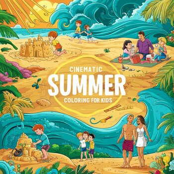 Preview of Sunny Summer Coloring Fun for Kids