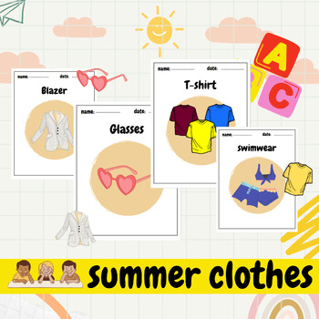 Preview of Sunny Summer Wardrobe: Fun Learning Resource for Kids