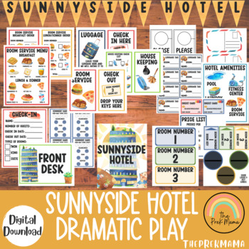 Preview of Sunnyside Hotel Dramatic Play