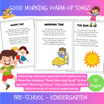 Preview of Sunrise Songs Preschool Morning Warm-Up Songs for Bright Starts
