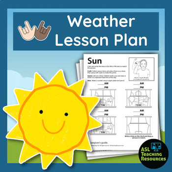 Preview of Sunrise Sunset Activities Science Sun Position Worksheets Craft Sign Language