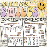 Sunset Smiles Classroom Decor | Sound Wall & Phonics Posters