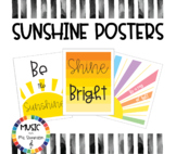 Sunshine Classroom Bulletin Board Posters