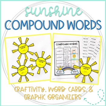 Preview of Sunshine Compound Words: Craftivity, Word Lists, & Graphic Organizers