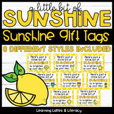 Sunshine Gift Tags Teacher Appreciation Tags Staff Gift Ta