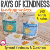 Sunshine Kindness Confetti Positive Message Cards for Students