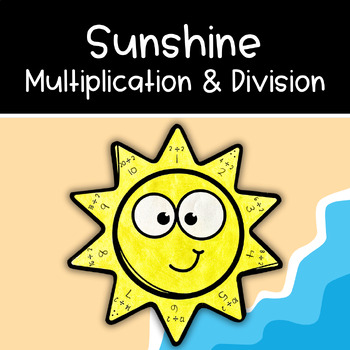 Preview of Sunshine Math Craft | Summer Multiplication & Division