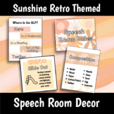 Sunshine Retro Speech Therapy Room Decor BUNDLE!