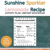 Sunshine Sparkler Lemonade Summer Recipe for Kids