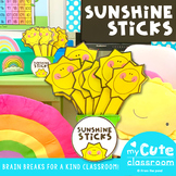Classroom Decor Sunshine Sticks Kind Brain Break Activities