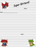 Super Bear Letter Writing Paper