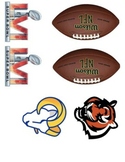 Super Bowl 2023 Logos for crafts, graphs, math,