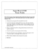 Super Bowl LVIII Middle School Math Group Project Problem 