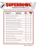 Super Bowl 55 Questionnaire