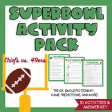 Super Bowl Activities | Super Bowl 2024 | Superbowl Fun Ac
