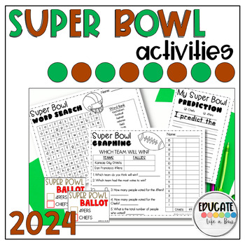 2022 Super Bowl Predictions - Graphing & Coloring Activity