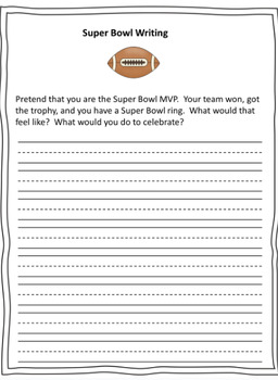 Super Bowl 56 Activities - first, second, third PDF by parkerpurple