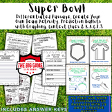 Super Bowl Bundle with Differentiated Passages and Fun Cre