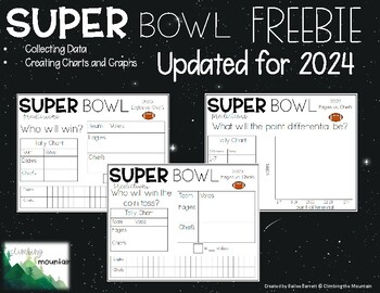 Preview of Super Bowl Charts and Graphs FREEBIE