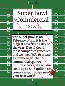 Preview of Super Bowl Commercial Persuasive Writing 2022