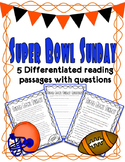 Super Bowl Differentiated Reading Passages *Freebie!*