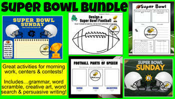 Preview of Super Bowl/Football Bundle
